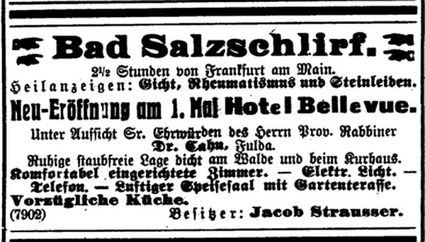 Jüdische Geschichte in Bad Salzschlirf (Kreis Fulda)